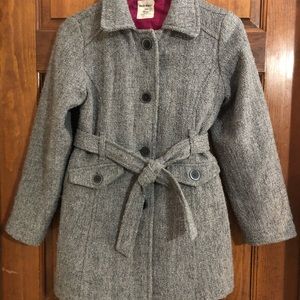 Girls Old Navy Large Dress Coat w/detachable Hood